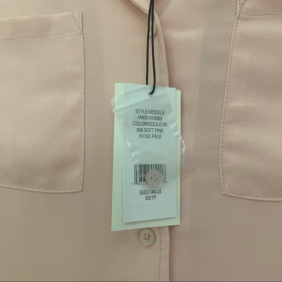 NWT Halston button down tie shirt - Picture 5 of 7